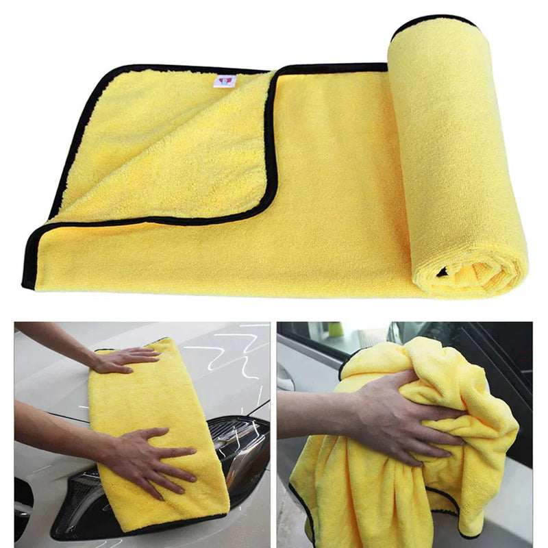 Kit de Panos de Microfibra para Limpeza Automotiva