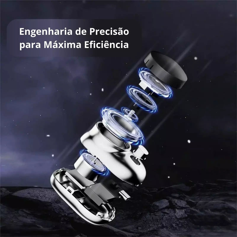 Mini Barbeador Elétrico Portátil - com Menos Irritação, Sem Esforço!