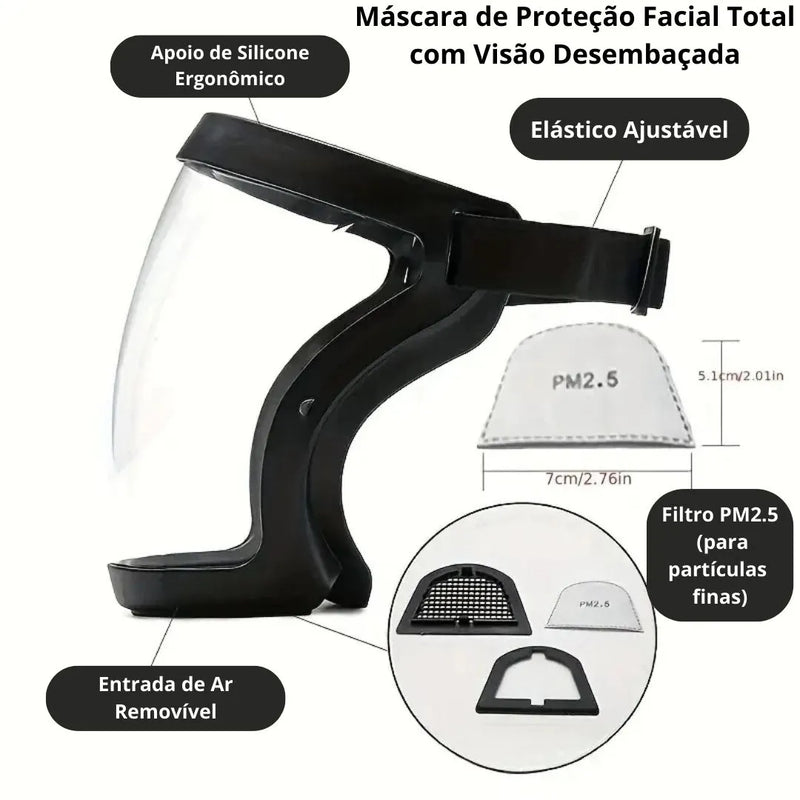 Máscara Protetora FaceShield Contra Serragem e Faíscas
