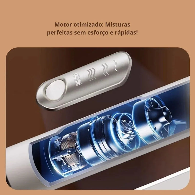 Mixer Elétrico Portátil para Café e Bebidas – Espuma Cremosa em Segundos