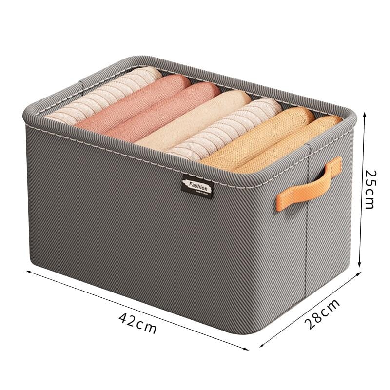 Organizador Dobrável para Roupas - Tamanho Grande Cinza