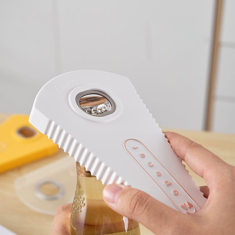 Abridor Prático Triangular – Segurança e Facilidade na Sua Cozinha!