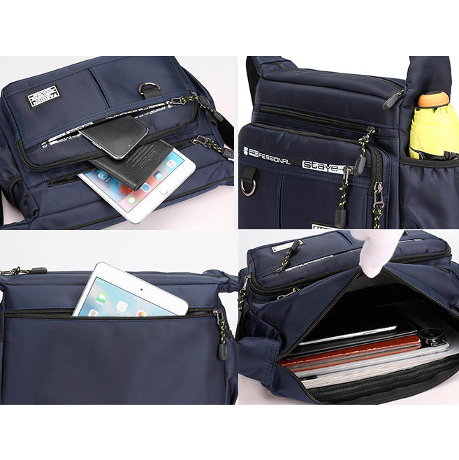 Mochila de Ombro Masculina Resistente à Água