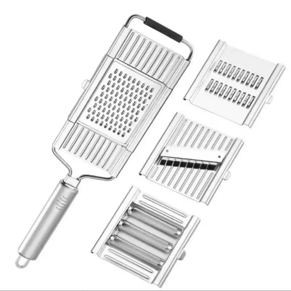 RalaMAX - Ralador Multiuso Em Aço Inox + 4 Lâminas