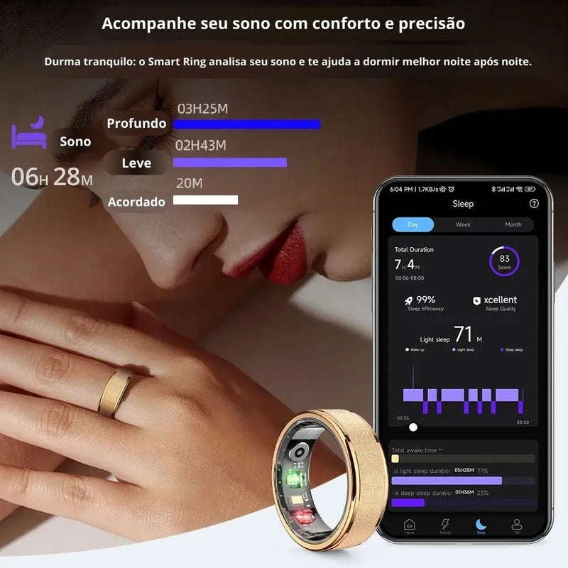 Smart Ring — Anel Inteligente para Acompanhar Seu Sono e Atividade 24h