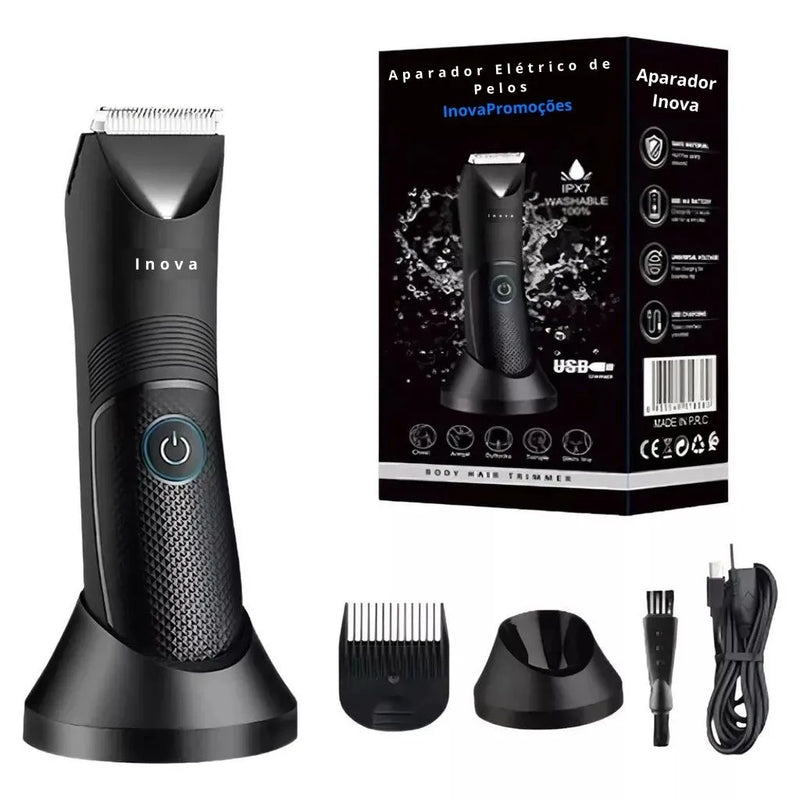 Aparador Elétrico Masculino para Pelos e Virilha – Corte Seguro e Preciso