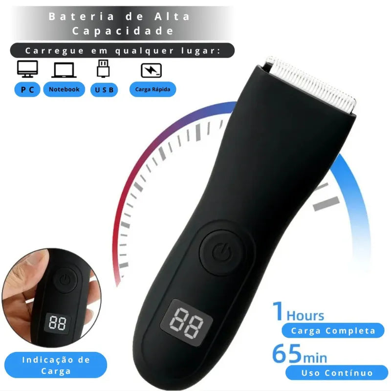 Aparador Íntimo Masculino – Corte Seguro e Sem Irritação