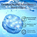 Kit Luminárias de Piscina RGB – Sem Fio com Controle Remoto