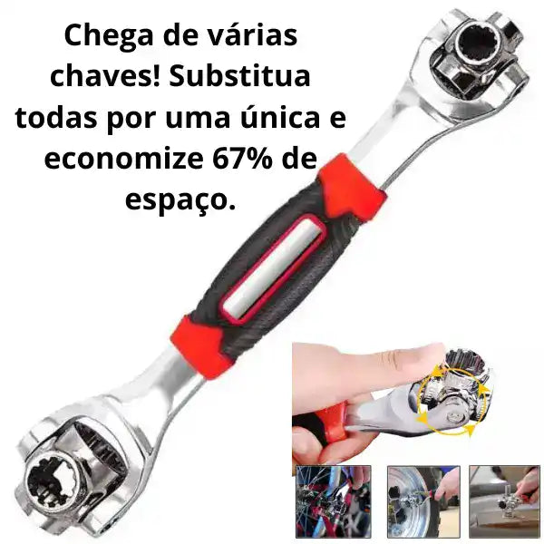 Chave Multifuncional 48 em 1 – A solução completa para qualquer reparo