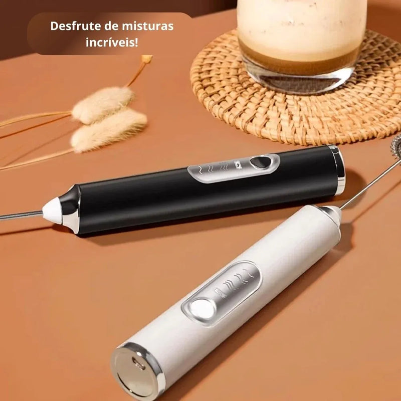 Mixer Elétrico Portátil para Café e Bebidas – Espuma Cremosa em Segundos