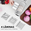 RalaMAX - Ralador Multiuso Em Aço Inox + 4 Lâminas