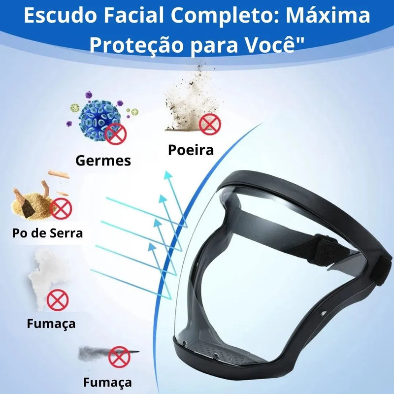 Máscara Protetora FaceShield Contra Serragem e Faíscas