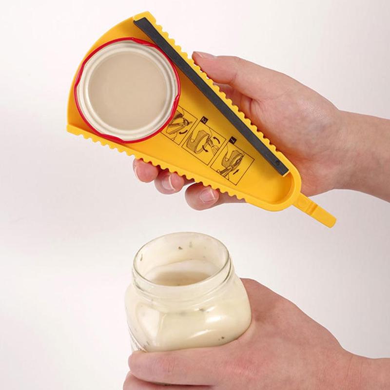 Abridor Prático Triangular – Abra Qualquer Tampa em Segundos, Sem Esforço!