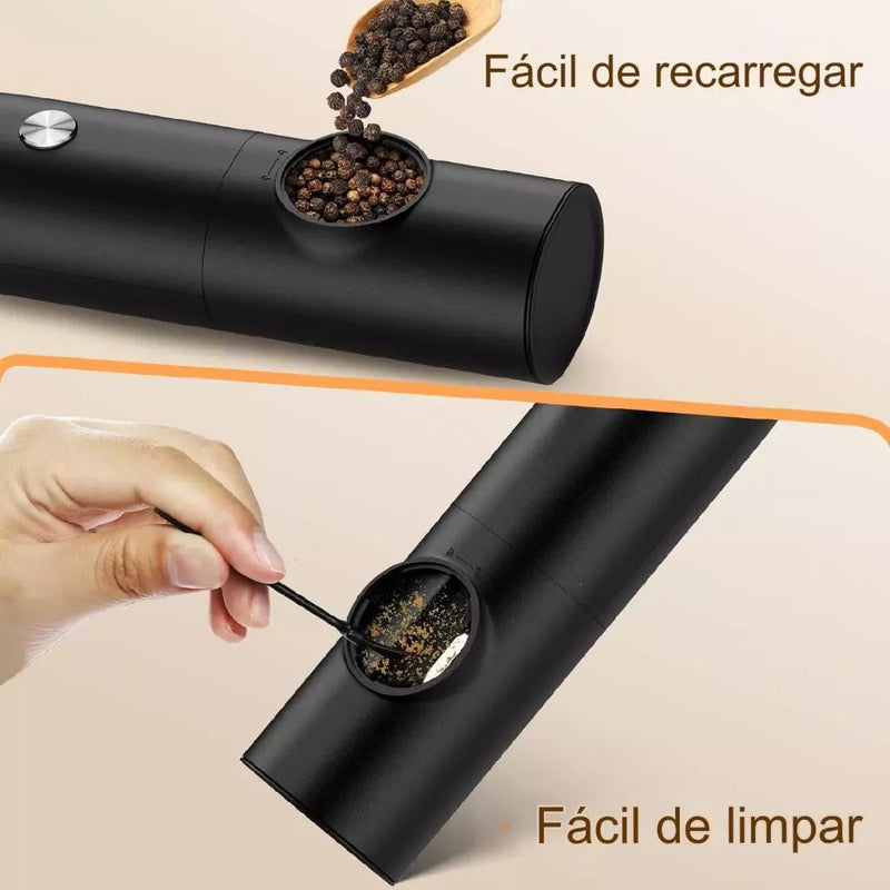 Moedor Elétrico de Temperos – Potência, Sabor e Sofisticação na Sua Cozinha