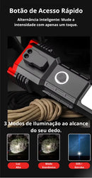 Lanterna Multifuncional 4 em 1 – Iluminação Potente e Powerbank Integrado