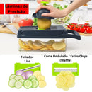 Cortador e Fatiador Multifuncional de Alimentos – Corte Rápido e Preciso