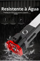 Lanterna Multifuncional 4 em 1 – Iluminação Potente e Powerbank Integrado