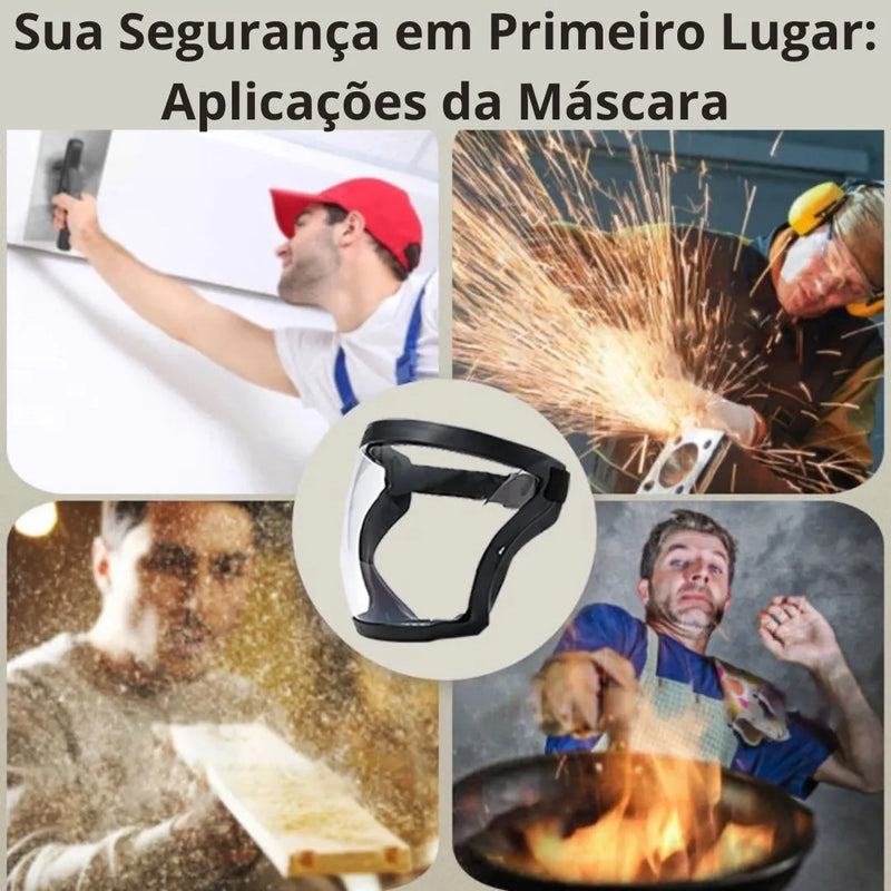 Máscara Protetora FaceShield Contra Serragem e Faíscas