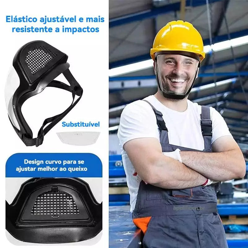 Máscara Protetora FaceShield Contra Serragem e Faíscas