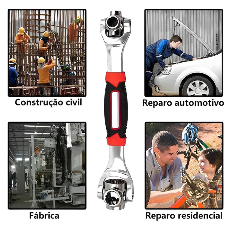 Chave Multifuncional 48 em 1 – A solução completa para qualquer reparo