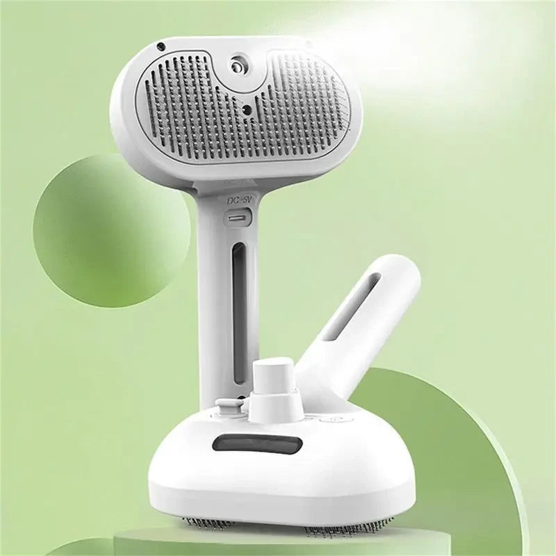 NimbusPet: Escova 2 em 1 com Vapor e Autolimpeza