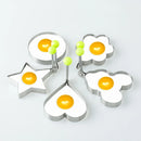 Kit de Forma de Ovo (5 Unidades) – Torne as Refeições Mais Agradáveis para Seus Filhos