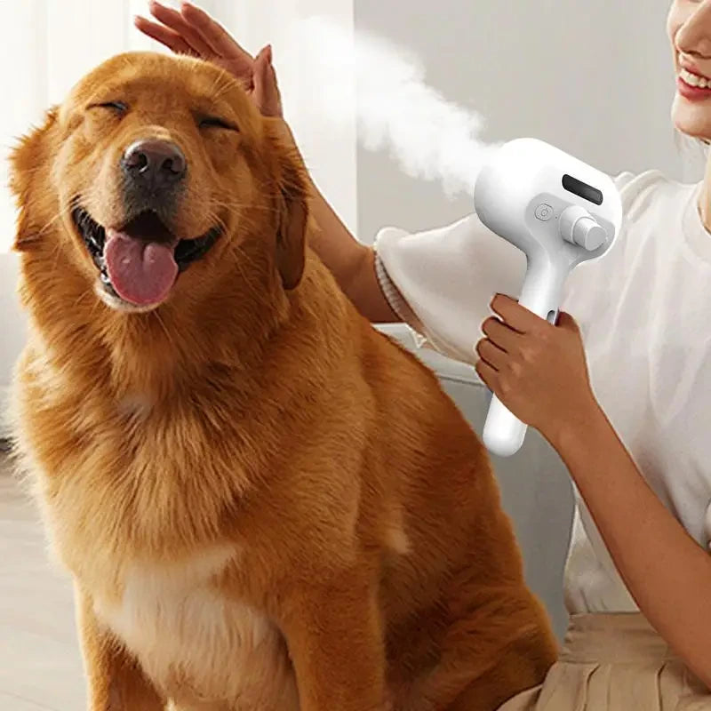 NimbusPet: Escova 2 em 1 com Vapor e Autolimpeza
